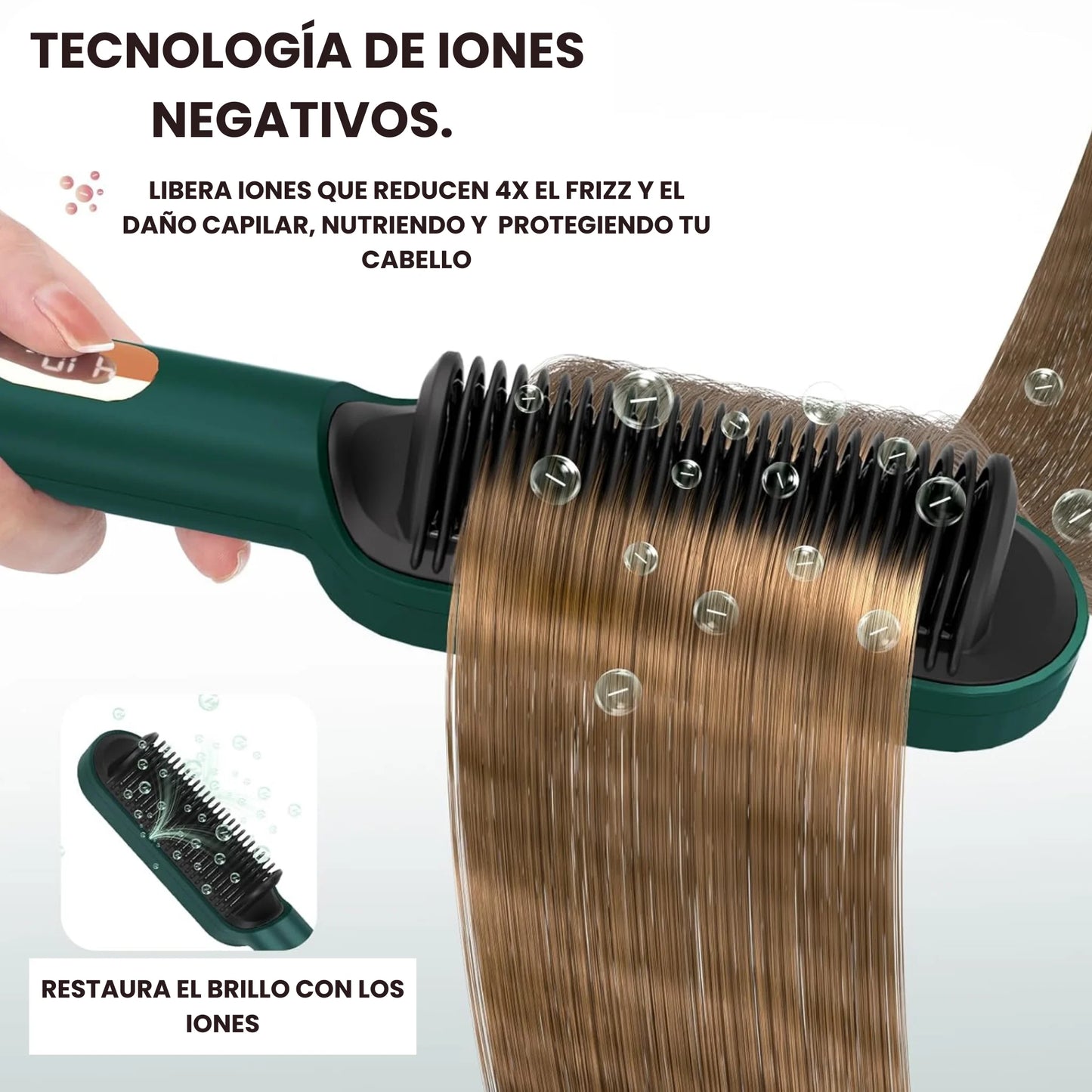 Cepillo Alisador y Rizador Iónico- Lizo&Riso™