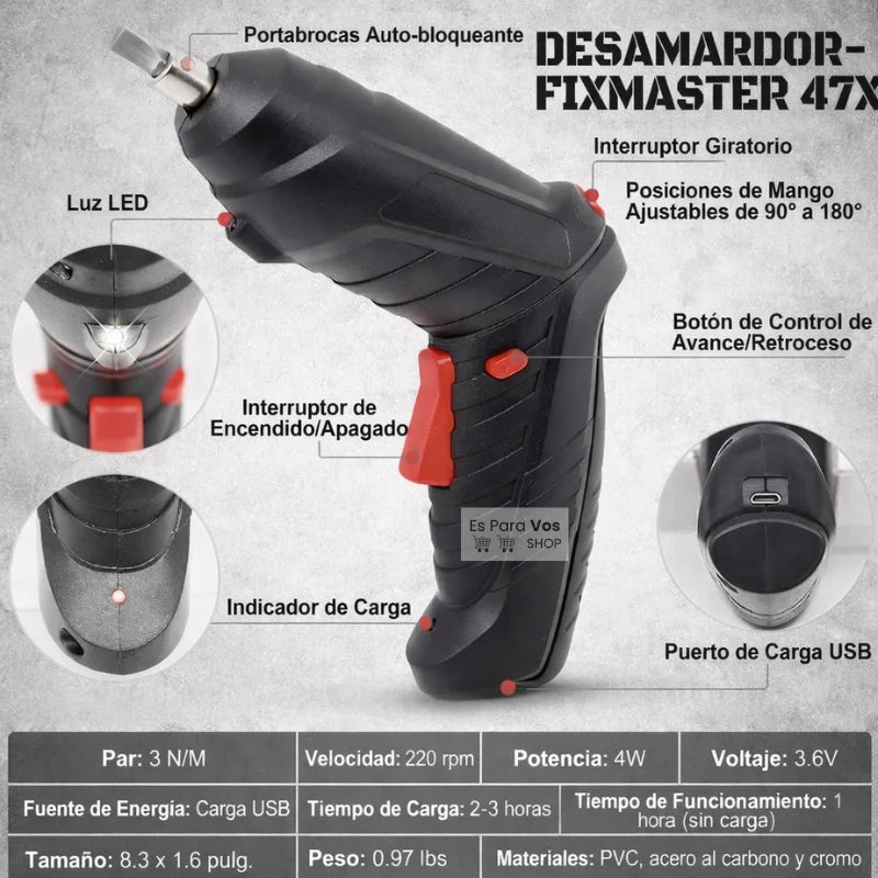 Desarmador- FixMaster 47X 🔧⚡