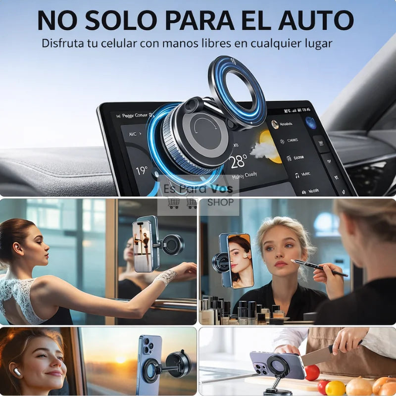 Ancla 360™ - Sujetador Magnético de Succión para Celular
